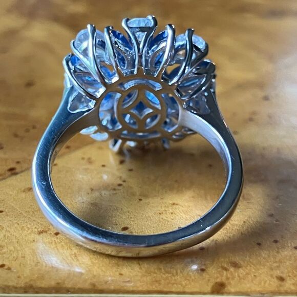 Natural Kyanite Sterling Silver Cocktail Ring Size 7 - Picture 5 of 9